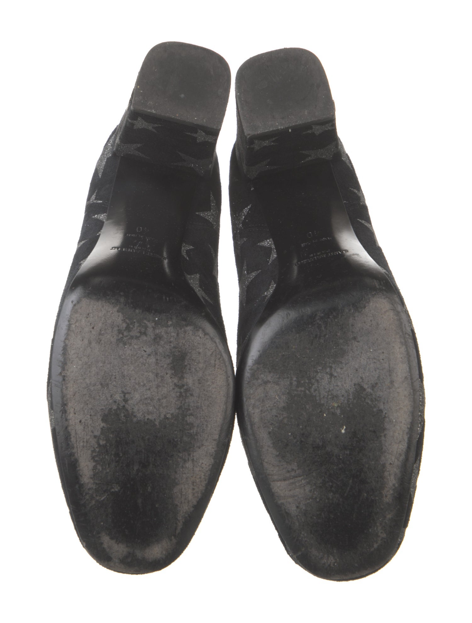 Saint Laurent Signature Logo Suede Chelsea Boots